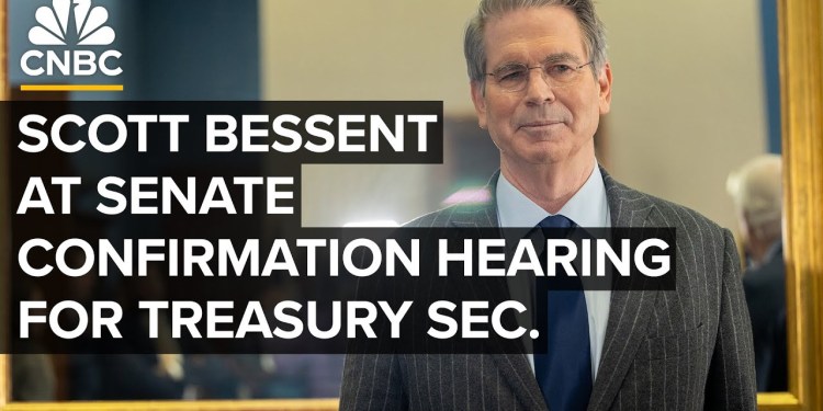 Scott Bessent faces questions at Senate confirmation hearing for Treasury Secretary — 1/16/25 Scott Bessent faces questions at Senate confirmation hearing for Treasury Secretary — 1/16/25
