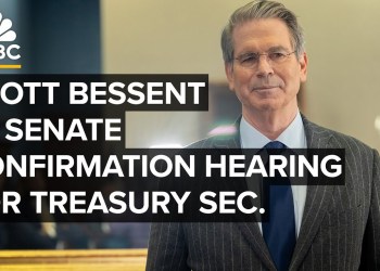 Scott Bessent faces questions at Senate confirmation hearing for Treasury Secretary — 1/16/25 Scott Bessent faces questions at Senate confirmation hearing for Treasury Secretary — 1/16/25