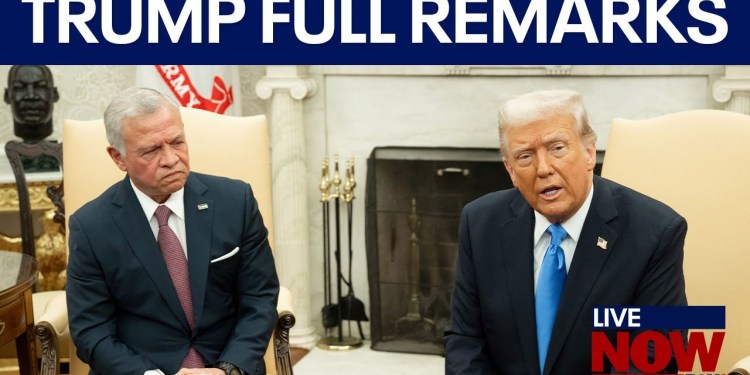 President Donald Trump & Jordan’s King Abdullah on Gaza President Donald Trump & Jordan’s King Abdullah on Gaza