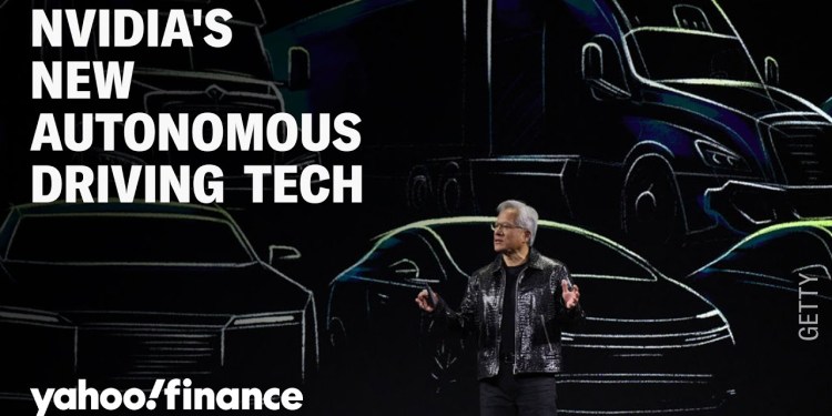 Nvidia CEO Jensen Huang unveils new AI technology for autonomous driving Nvidia CEO Jensen Huang unveils new AI technology for autonomous driving