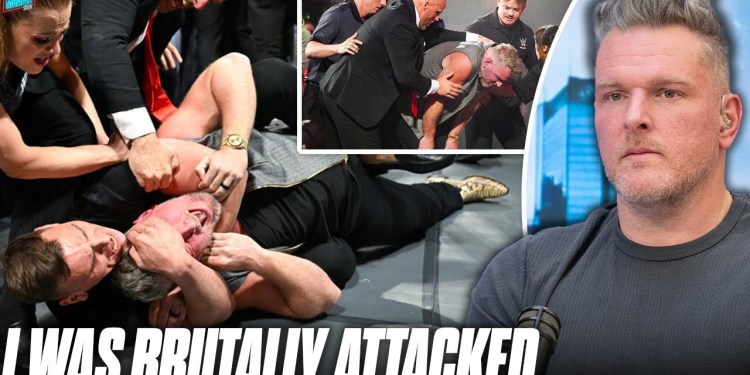 Pat McAfee Speaks Out After Being Brutally Attacked By Gunther On Monday Night RAW… Pat McAfee Speaks Out After Being Brutally Attacked By Gunther On Monday Night RAW…