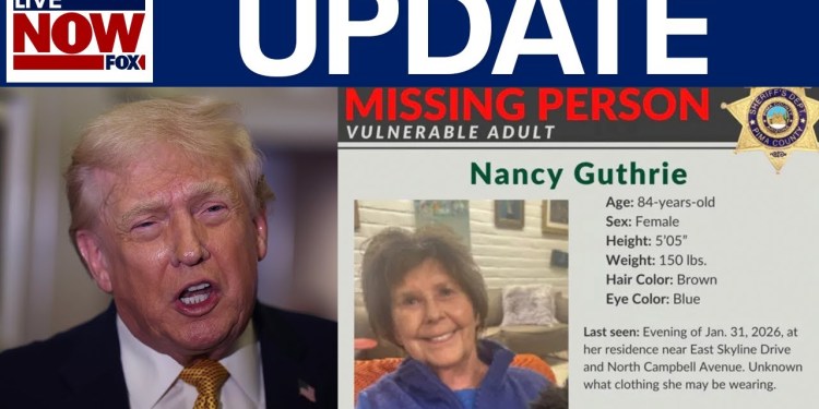 Nancy Guthrie search: Trump deploys all federal law enforcement to aid in search Nancy Guthrie search: Trump deploys all federal law enforcement to aid in search
