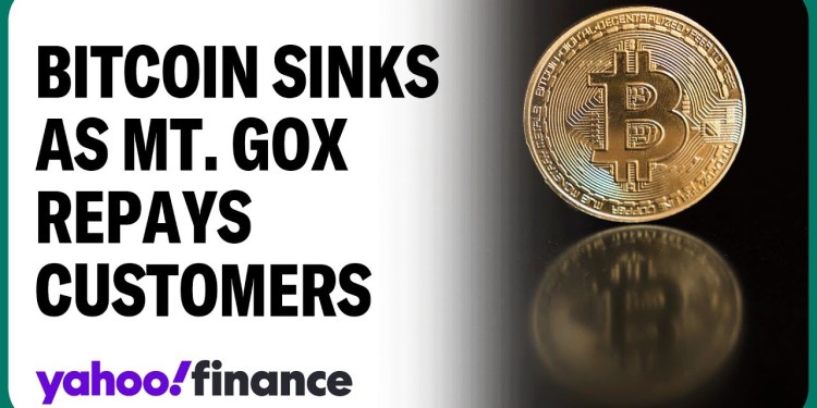 Bitcoin plunges as Mt. Gox begins to repay customers Bitcoin plunges as Mt. Gox begins to repay customers