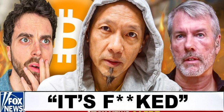 the face of a man who knows bitcoin is done. the face of a man who knows bitcoin is done.