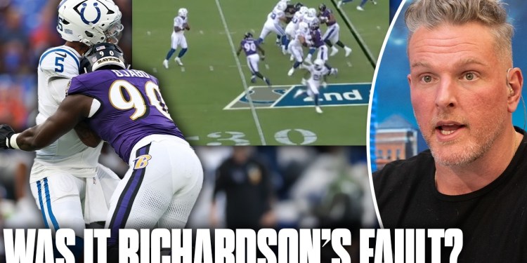 Was Anthony Richardson’s Blindside Sack His Fault? | Pat McAfee Show Was Anthony Richardson’s Blindside Sack His Fault? | Pat McAfee Show