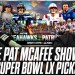 The Pat McAfee Show’s Picks For Super Bowl LX The Pat McAfee Show’s Picks For Super Bowl LX