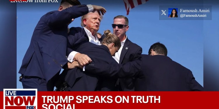 BREAKING: Trump posts he was shot by bullet, pierced his ear | LiveNOW from FOX BREAKING: Trump posts he was shot by bullet, pierced his ear | LiveNOW from FOX