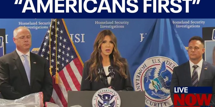 DHS Sec. Noem on crackdown of migrants DHS Sec. Noem on crackdown of migrants