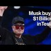 Elon Musk Buys Billion Worth of Tesla Stock Elon Musk Buys Billion Worth of Tesla Stock