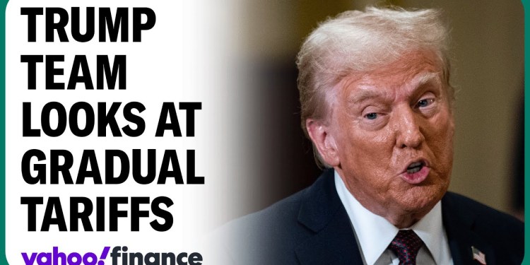 Trump eyes gradual tariff hikes. A breakdown of these proposals. Trump eyes gradual tariff hikes. A breakdown of these proposals.