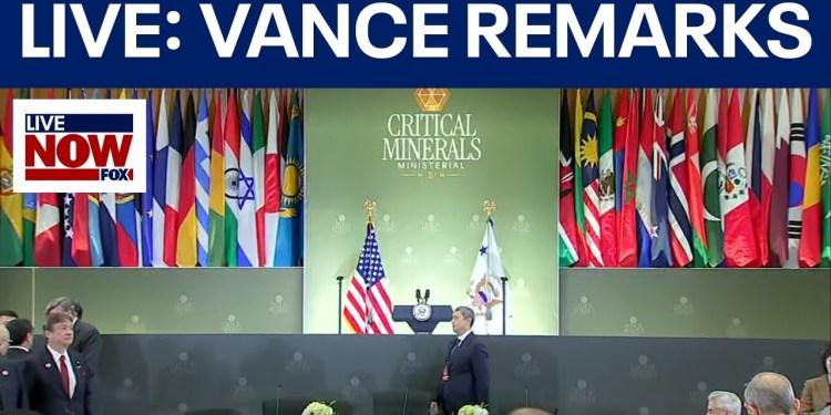 LIVE NOW: VP Vance, Rubio deliver remarks at Critical Minerals Summit LIVE NOW: VP Vance, Rubio deliver remarks at Critical Minerals Summit