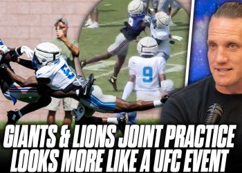 Giants & Lions Joint Practice Fights are getting NASTY | Pat McAfee Show Giants & Lions Joint Practice Fights are getting NASTY | Pat McAfee Show