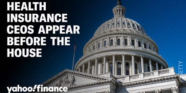 CEOs of health insurance companies appear before the House committees CEOs of health insurance companies appear before the House committees