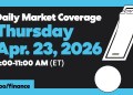 Dow, S&P 500, and Nasdaq slide as oil rises amid Hormuz standoff, Apr. 23, 2026 | Yahoo Finance Live Dow, S&P 500, and Nasdaq slide as oil rises amid Hormuz standoff, Apr. 23, 2026 | Yahoo Finance Live