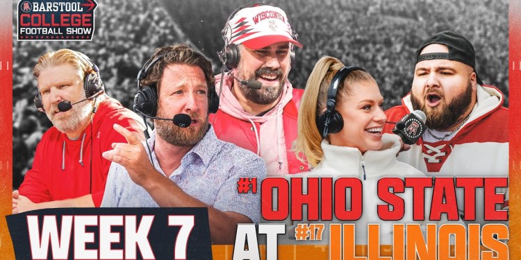 LIVE FROM CHAMPAIGN, IL FOR #1 OHIO STATE VS. #17 ILLINOIS | Barstool College Football Show Week 7 LIVE FROM CHAMPAIGN, IL FOR #1 OHIO STATE VS. #17 ILLINOIS | Barstool College Football Show Week 7
