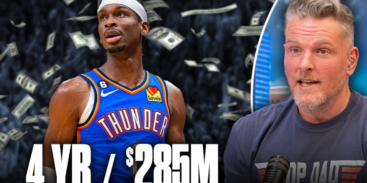 Shai Gilgeous-Alexander Breaks The Bank; Highest Paid US Athlete Of All Time?! | Pat McAfee Show Shai Gilgeous-Alexander Breaks The Bank; Highest Paid US Athlete Of All Time?! | Pat McAfee Show
