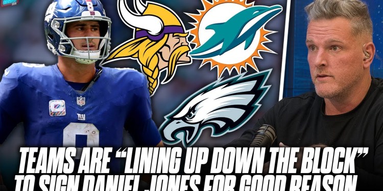 Teams Are “Lining Up Down The Block” To Sign Daniel Jones & For Good Reason… | Pat McAfee Show Teams Are “Lining Up Down The Block” To Sign Daniel Jones & For Good Reason… | Pat McAfee Show