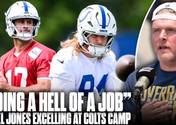 Daniel Jones Doing “Hell Of A Job,” Stepping Up In Colts Camp | Pat McAfee Show Daniel Jones Doing “Hell Of A Job,” Stepping Up In Colts Camp | Pat McAfee Show