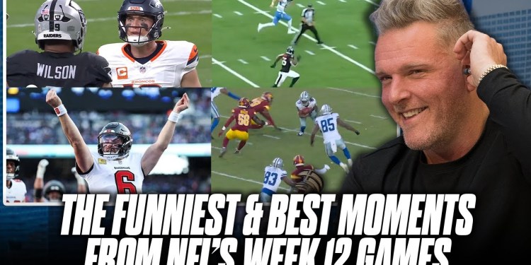 The Best & Funniest Moments From NFL Week 12 That Show Why We Love Football | Pat McAfee Show The Best & Funniest Moments From NFL Week 12 That Show Why We Love Football | Pat McAfee Show