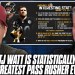 TJ Watt Is Statistically The Greatest Pass Rasher In NFL History Already?! | Pat McAfee Reacts TJ Watt Is Statistically The Greatest Pass Rasher In NFL History Already?! | Pat McAfee Reacts
