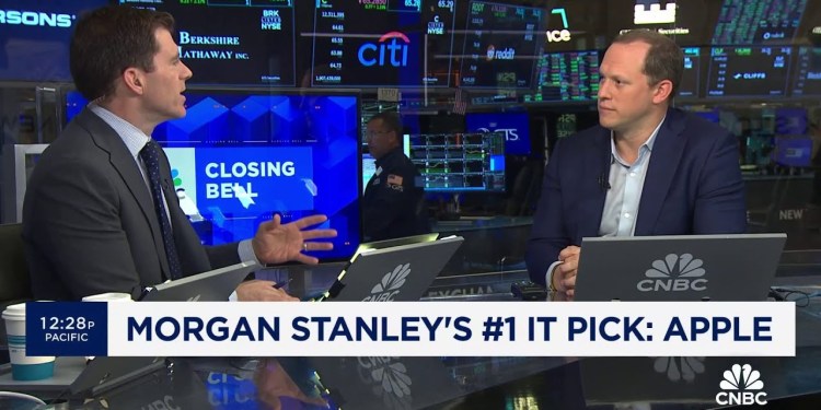 Morgan Stanley’s top pick: Apple Morgan Stanley’s top pick: Apple