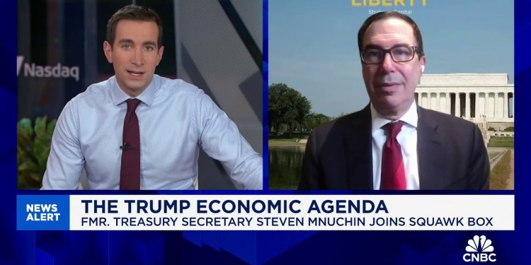 Former Treasury Secretary Mnuchin: Tariffs need to be used to get counterparties back to the table Former Treasury Secretary Mnuchin: Tariffs need to be used to get counterparties back to the table