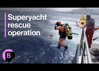 Superyacht Tragedy: Rescue Divers at Site of Sunken Vessel Superyacht Tragedy: Rescue Divers at Site of Sunken Vessel
