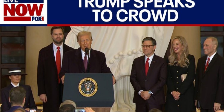 FULL: President Trump post-inauguration speech in Emancipation Hall | LiveNOW from FOX FULL: President Trump post-inauguration speech in Emancipation Hall | LiveNOW from FOX