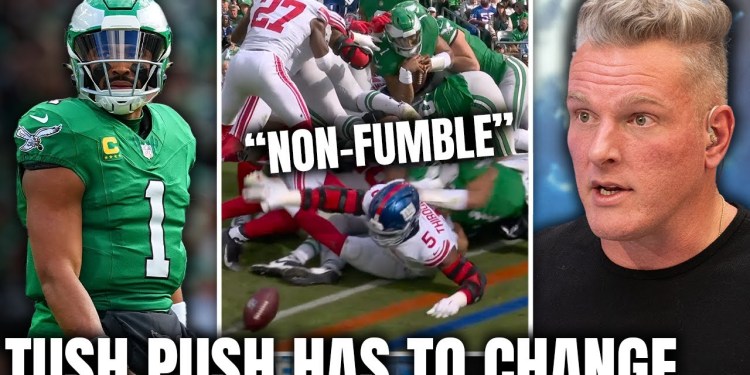 Tush Push Officiating Issues Are Getting Ridiculous… | Pat McAfee Show Tush Push Officiating Issues Are Getting Ridiculous… | Pat McAfee Show