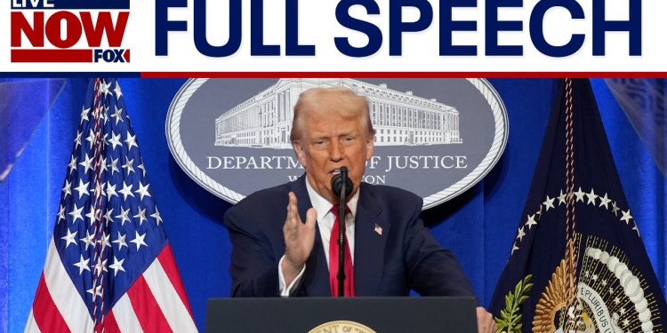 FULL REMARKS: President Trump speaks at the Justice Department FULL REMARKS: President Trump speaks at the Justice Department
