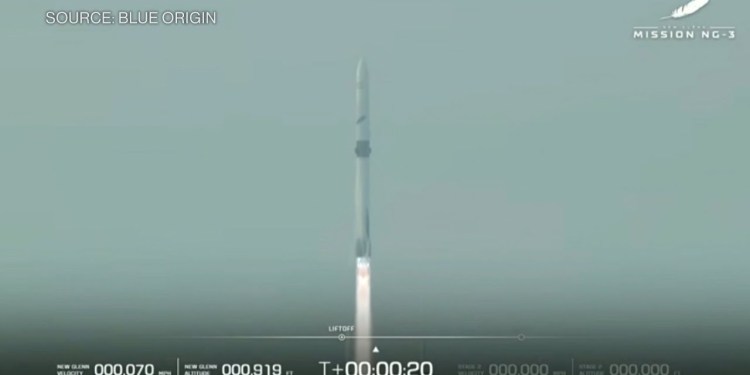 Blue Origin Rocket Launches With First Reused Booster Blue Origin Rocket Launches With First Reused Booster