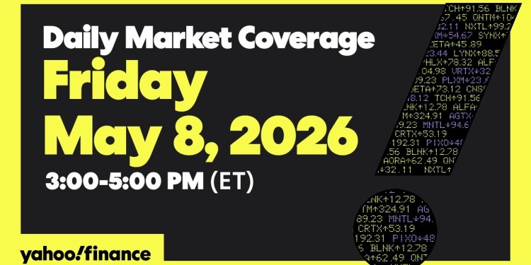 Yahoo Finance Live: Stocks rise as Apple-Intel deal report lifts chipmakers | May 8, 2026 Yahoo Finance Live: Stocks rise as Apple-Intel deal report lifts chipmakers | May 8, 2026