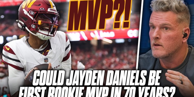 Is Jayden Daniels On The Path To Being First Rookie MVP in 70 Years? | Pat McAfee Show Is Jayden Daniels On The Path To Being First Rookie MVP in 70 Years? | Pat McAfee Show