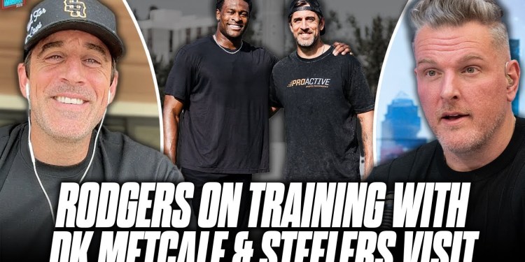 Aaron Rodgers On His Throwing Session With DK Metcalf, Meeting With Steelers | Pat McAfee Show Aaron Rodgers On His Throwing Session With DK Metcalf, Meeting With Steelers | Pat McAfee Show