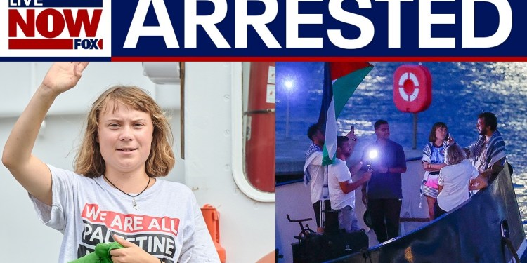 Greta Thunberg among activists detained as Israel intercepts Gaza flotilla | LiveNOW from FOX Greta Thunberg among activists detained as Israel intercepts Gaza flotilla | LiveNOW from FOX