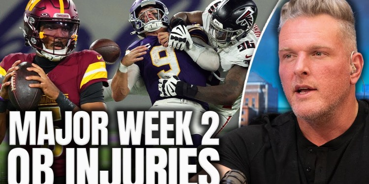 Jayden Daniels, JJ McCarthy Among Players Out For Injuries After Week 2 | Pat McAfee Show Jayden Daniels, JJ McCarthy Among Players Out For Injuries After Week 2 | Pat McAfee Show