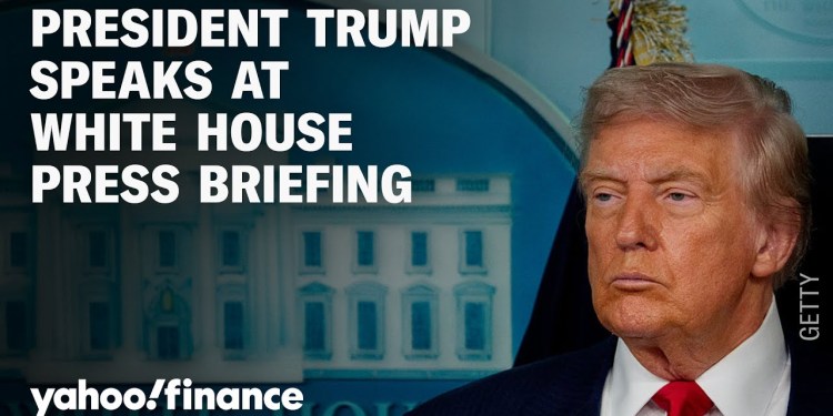 President Trump speaks at White House press briefing President Trump speaks at White House press briefing