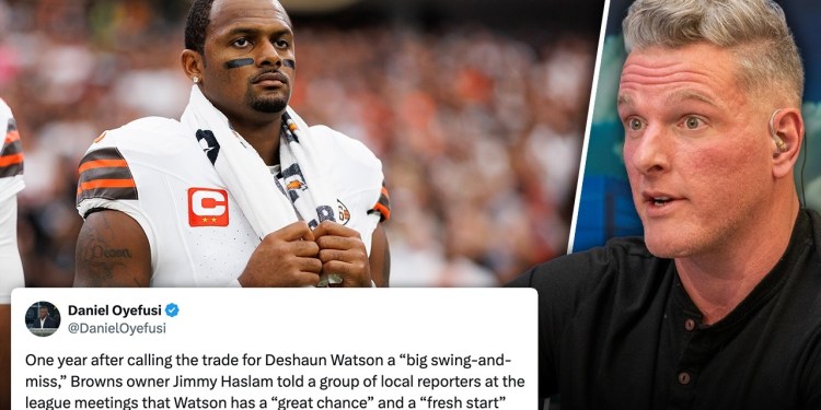Deshaun Watson Has “Great Chance” To Be Browns Starting QB According To Owner | Pat McAfee Show Deshaun Watson Has “Great Chance” To Be Browns Starting QB According To Owner | Pat McAfee Show