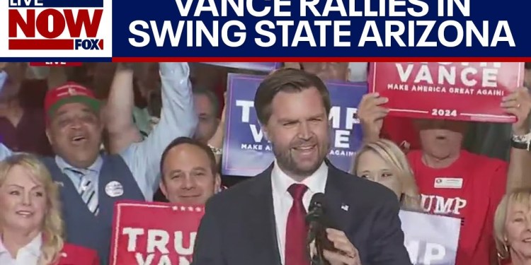 FULL REMARKS: JD Vance courts voters in swing state of Arizona | LiveNOW from FOX FULL REMARKS: JD Vance courts voters in swing state of Arizona | LiveNOW from FOX