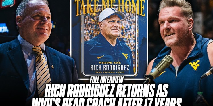 WVU’s Rich Rodriguez Joins The Pat McAfee Show (Full Interview) WVU’s Rich Rodriguez Joins The Pat McAfee Show (Full Interview)
