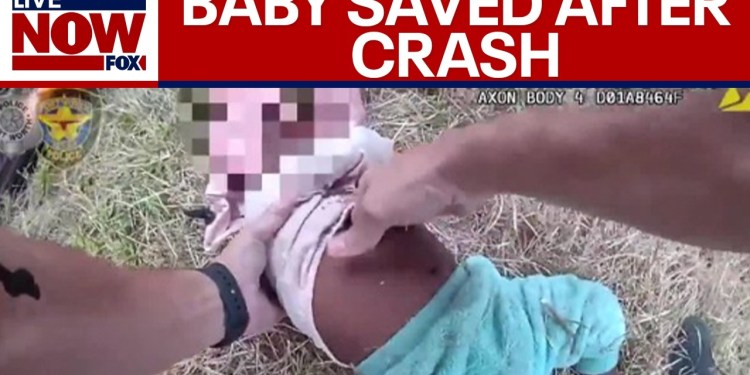 WATCH: Officers save infant after rollover crash WATCH: Officers save infant after rollover crash