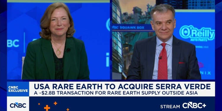 USA Rare Earth CEO: Serra Verde deal gives us access to a mine producing all 4 magnetic rare earths USA Rare Earth CEO: Serra Verde deal gives us access to a mine producing all 4 magnetic rare earths