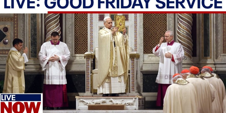 WATCH LIVE: Pope Leo XIV’s first Good Friday mass WATCH LIVE: Pope Leo XIV’s first Good Friday mass