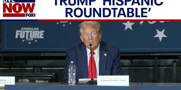 FULL: Trump joins Hispanic roundtable in battleground Nevada | LiveNOW from FOX FULL: Trump joins Hispanic roundtable in battleground Nevada | LiveNOW from FOX