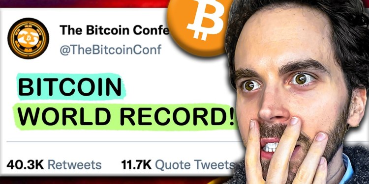 JUST IN: Bitcoin World Record Happening Now JUST IN: Bitcoin World Record Happening Now