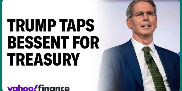 Trump taps Bessent for Treasury Secretary, stocks up Trump taps Bessent for Treasury Secretary, stocks up