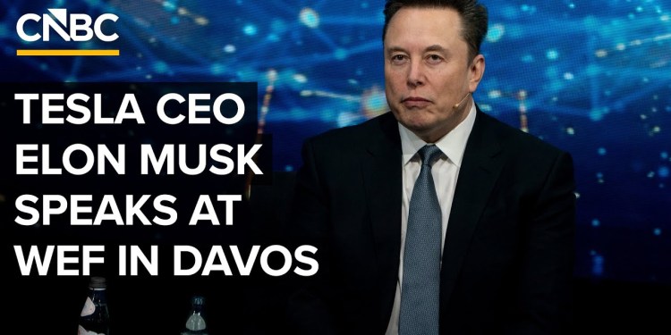 Tesla CEO Elon Musk speaks at the World Economic Forum in Davos, Switzerland — 1/22/2026 Tesla CEO Elon Musk speaks at the World Economic Forum in Davos, Switzerland — 1/22/2026