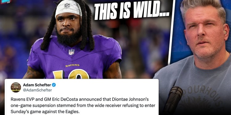 Ravens Suspend Diontae Johnson For Refusing To Play In Game vs Eagles?! | Pat McAfee Show Ravens Suspend Diontae Johnson For Refusing To Play In Game vs Eagles?! | Pat McAfee Show