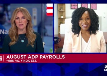 August private payrolls rose by 99,000, smallest gain since 2021 and far below estimates, ADP says August private payrolls rose by 99,000, smallest gain since 2021 and far below estimates, ADP says