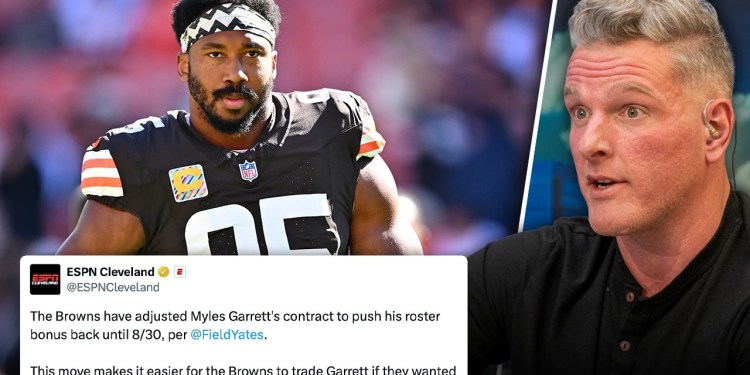 Myles Garrett’s Contract Reworked, Hints There Could Be A Trade Coming Soon?! | Pat McAfee Show Myles Garrett’s Contract Reworked, Hints There Could Be A Trade Coming Soon?! | Pat McAfee Show
